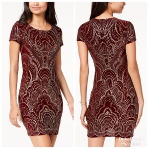 Stunning Juniors' Glitter-Printed T-Shirt Dress
